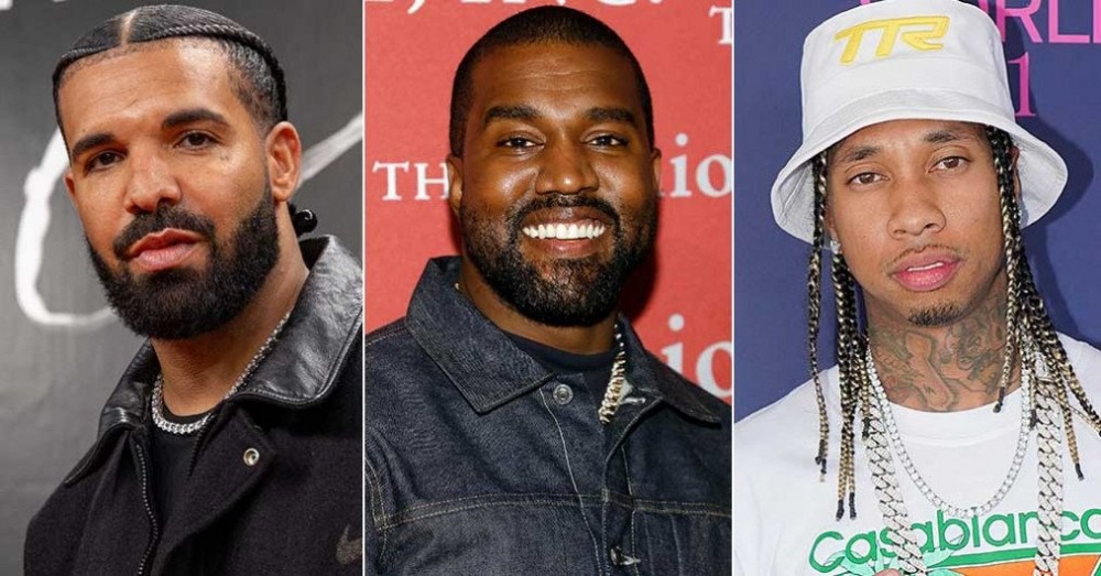 Drake, Kanye West, and Tyga