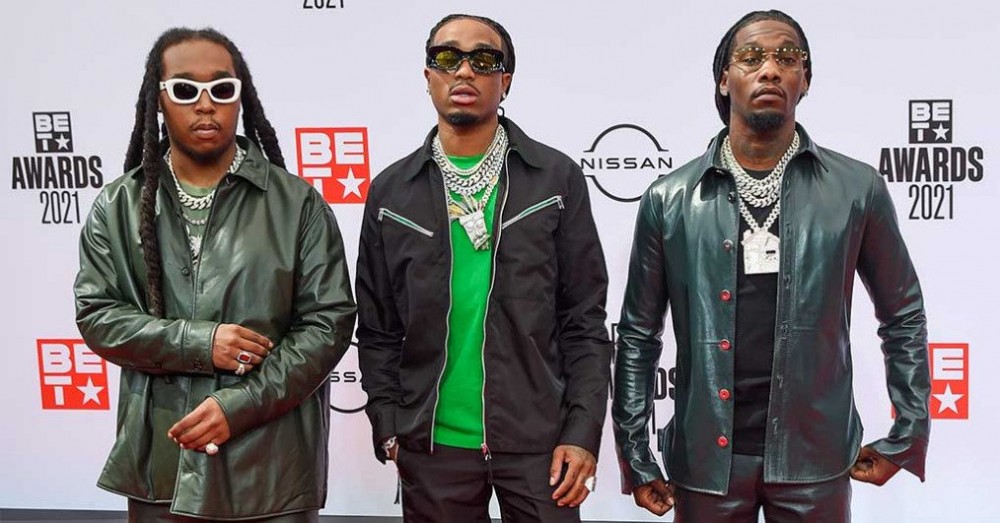 Takeoff, Quavo, and Offset of Migos attend the 2021 BET Awards