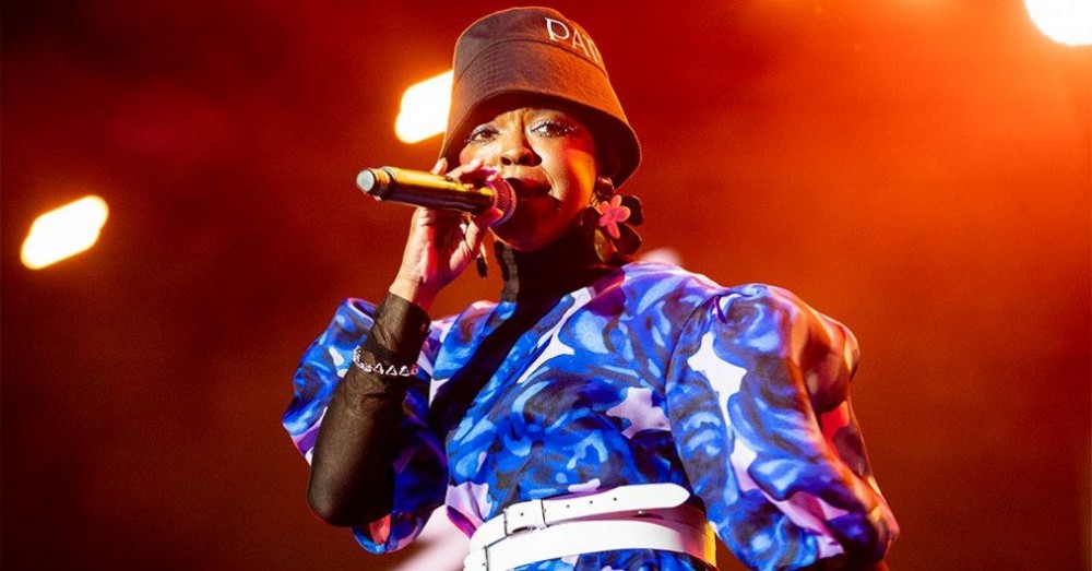 Lauryn Hill performs during the 2022 Essence Festival