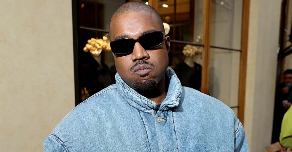 Kanye West attends the Kenzo Fall/Winter 2022/2023 show as part of Paris Fashion Week