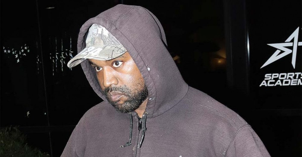 Kanye West is seen on October 21, 2022 in Los Angeles
