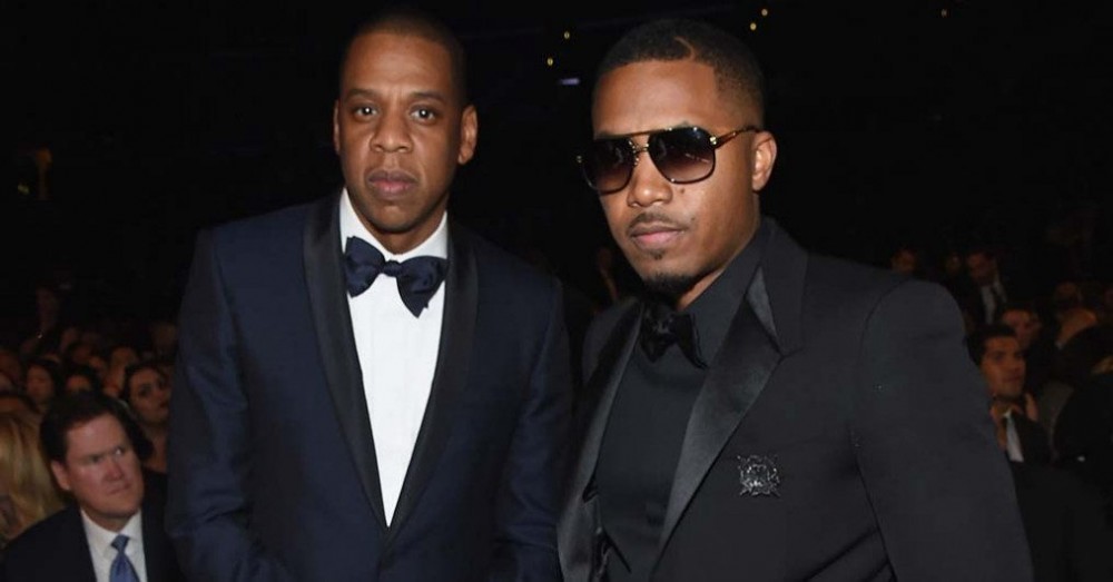 JAY-Z and Nas attend The 57th Annual GRAMMY Awards at the STAPLES Center