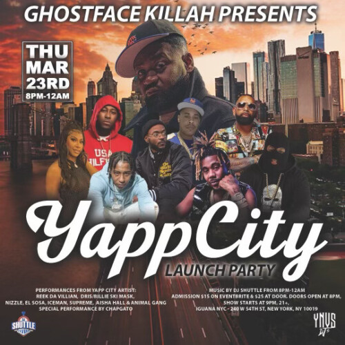 GFKIG-500x500 Nizzle Man will be performing live for Ghostface Killahâ€™s Yapp City launch party