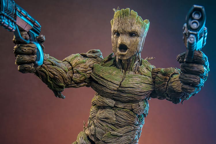 Hot Toys Celebrates â€˜Guardians of the Galaxy 3â€™ With Screen-Accurate Groot Collectible