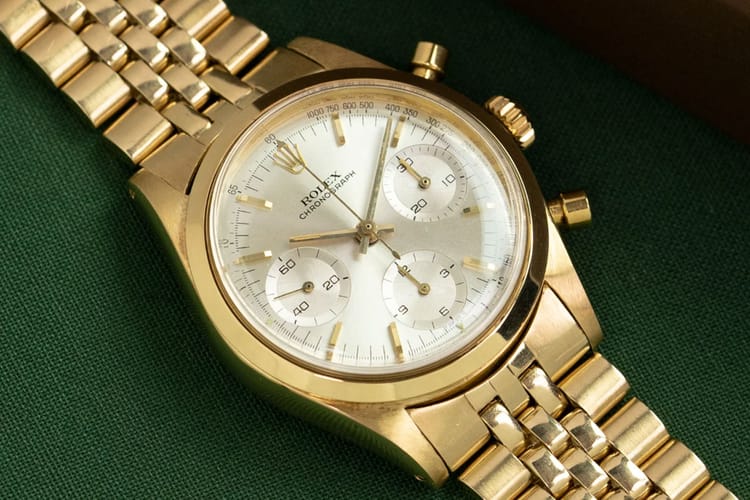 Rare Rolex Pre-Daytona 6238 14k Yellow Gold Hits the Market