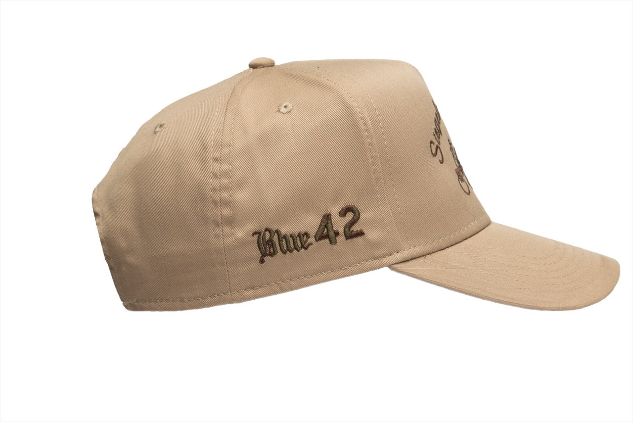 Blue42 Partnership Collabs With Siegelaman Stable hat shirt blue cream gold brown