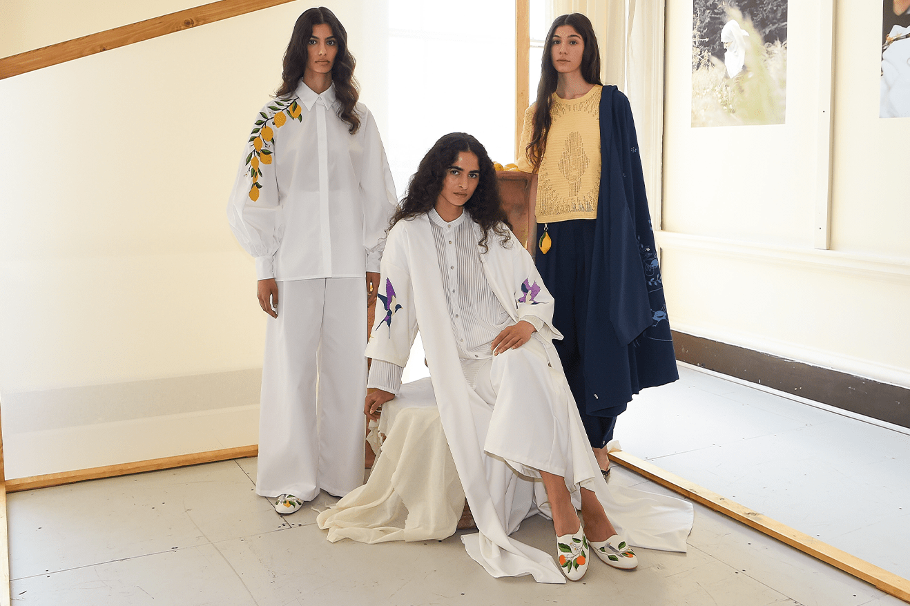 QASIMI Spring Summer 2024 London Fashion Week runway show Kamala Ibrahim Ishaq Hoor Al Qasimi menswear womenswear Somerset house
