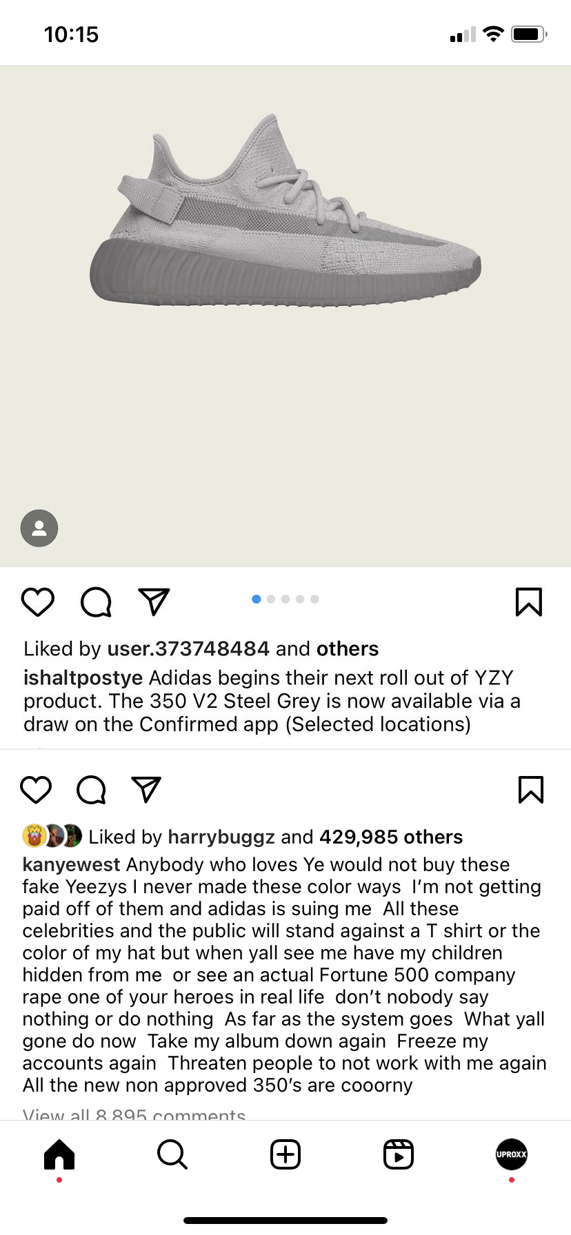 kanye adidas angry